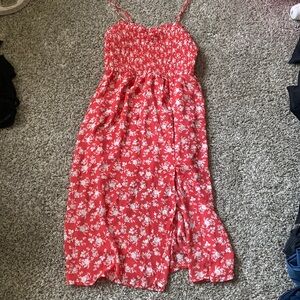 ROW A pink floral dress